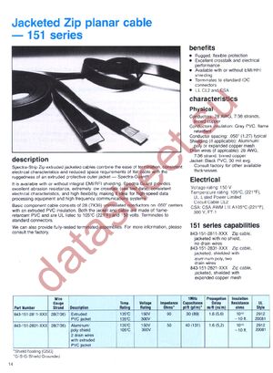 151-2831-014 datasheet  